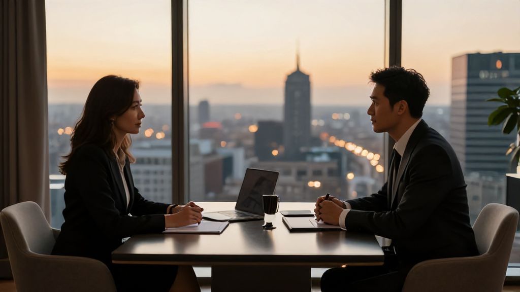 Professionelle Beratung am Schreibtisch